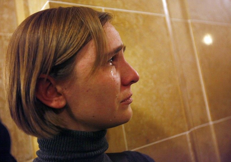 Tears after vote